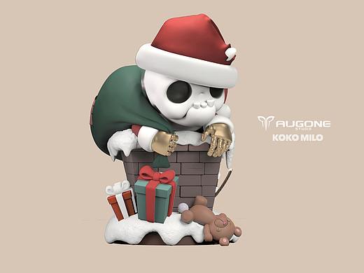 KOKO MILO 圣誕玩具建模（個(gè)人主頁(yè)-ZNTY5Nzk2ODQ=） - 玩具 - 站酷設(shè)計(jì)師AugoneStudio原創(chuàng)素材 - 站酷ZCOOL