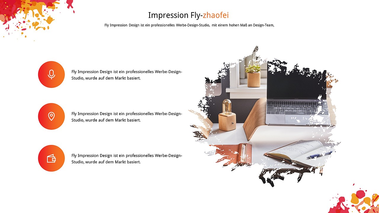 墨迹商务通用PPT模板