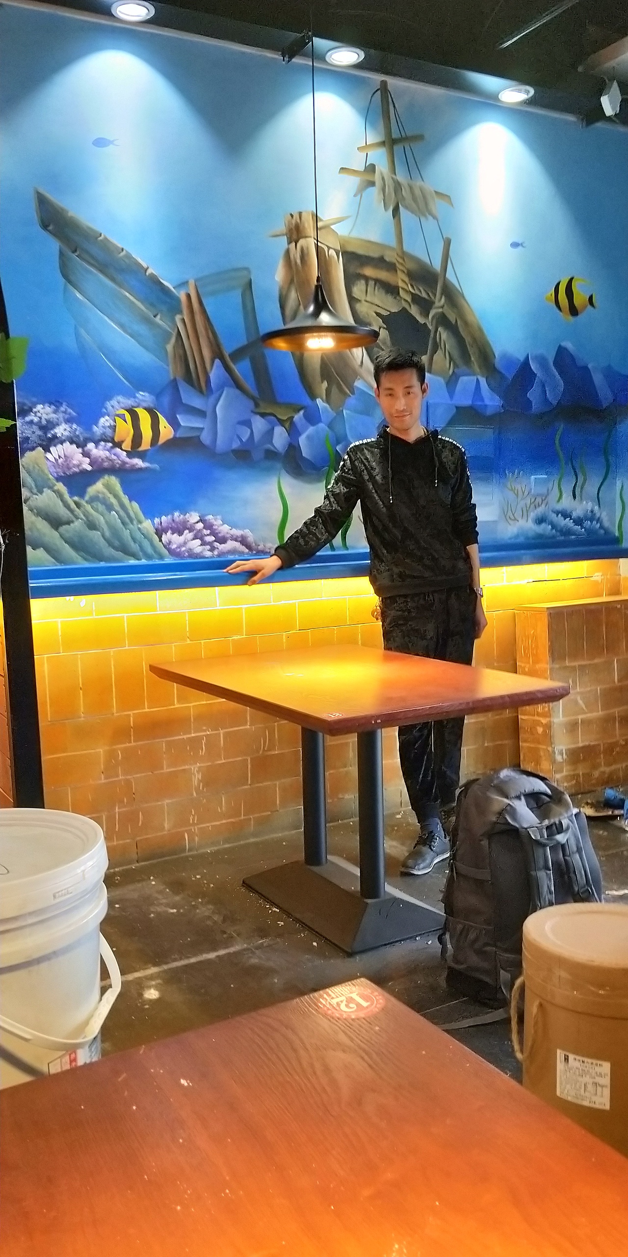 墙体彩绘 店铺彩绘 学校文化墙绘画（图ZMTEwMzY4NjQw） - 新锐潮流插画 - 站酷设计师梦画鹤彩绘艺术原创素材 - 站酷ZCOOL