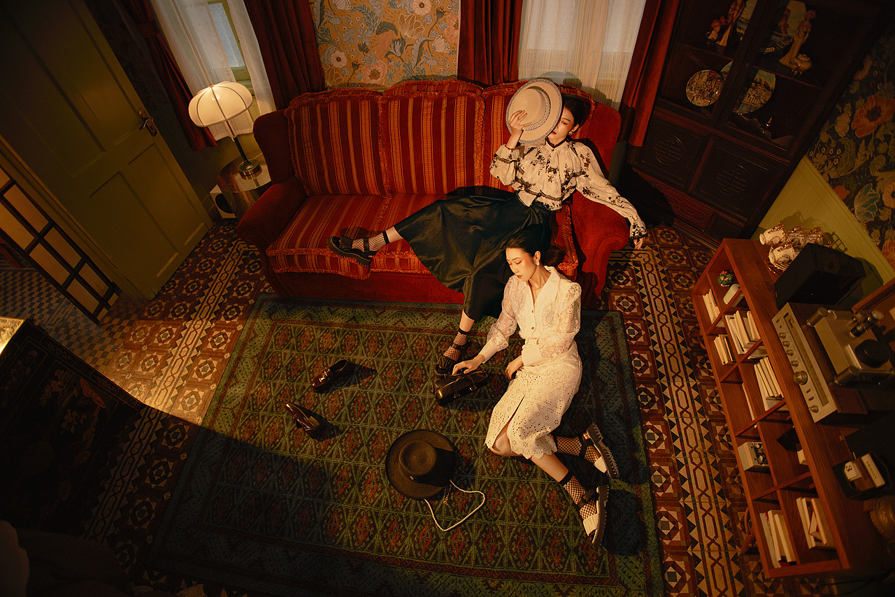 女装摄影/模特摄影/电商服装摄影 2022S复古女装（图ZMzAxMzEwNDQ4） - 时尚/艺术摄影 - 站酷设计师物壹原创素材 - 站酷ZCOOL