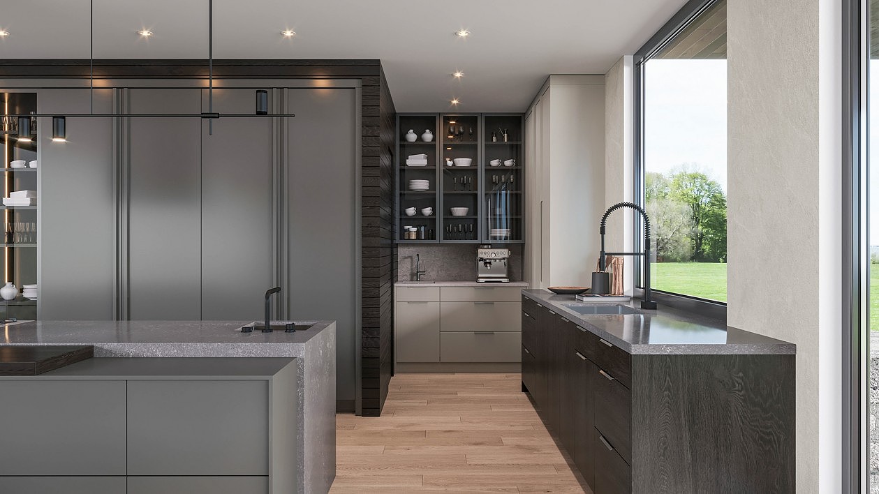 原木与浅灰色系空间设计 既明亮又舒适