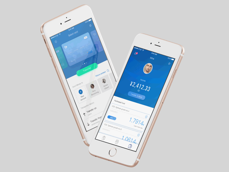 交通银行 UI 重设计（图ZNjU0MzE3MjA=） - APP界面 - 站酷设计师gzhh原创素材 - 站酷ZCOOL