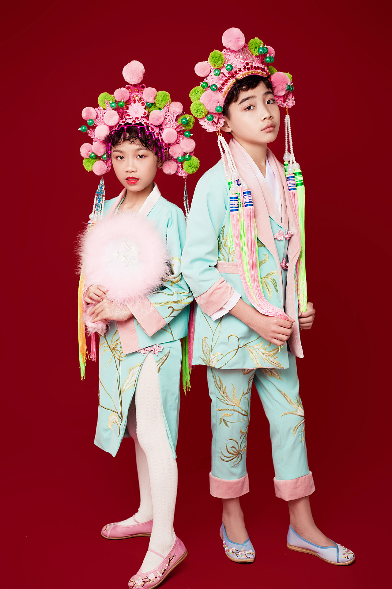 中国红古风儿童摄影