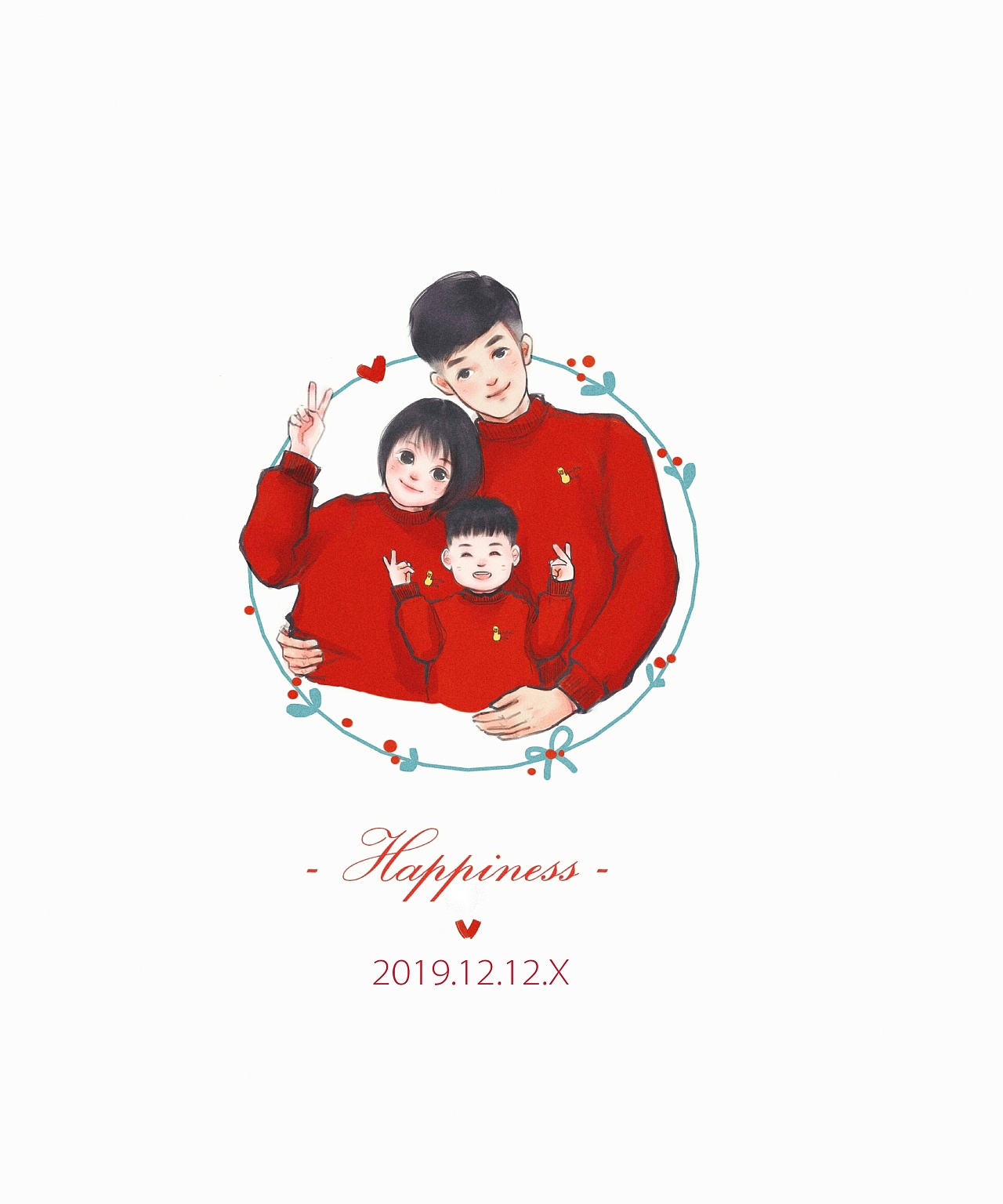 今日份一家三口|插画|创作习作|小叉xd - 原创作品 - 站酷 (zcool)