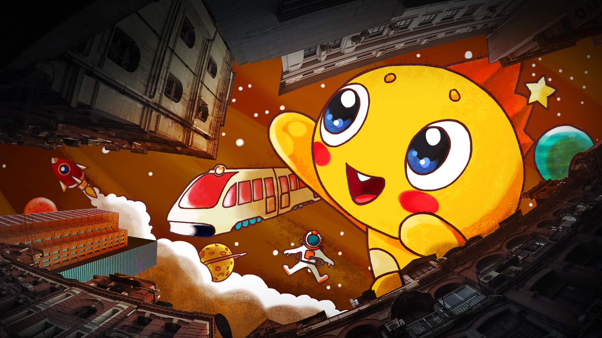 巴迪龙出游记(上海)-插画