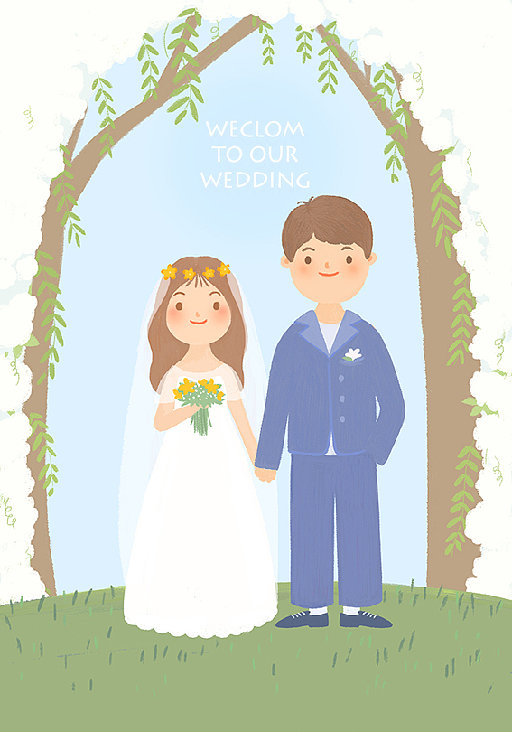 小海湾的婚礼请柬定制