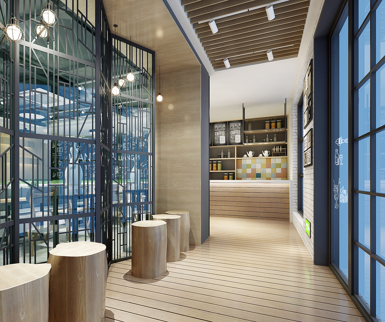 复古--粤菜港式餐厅—工装