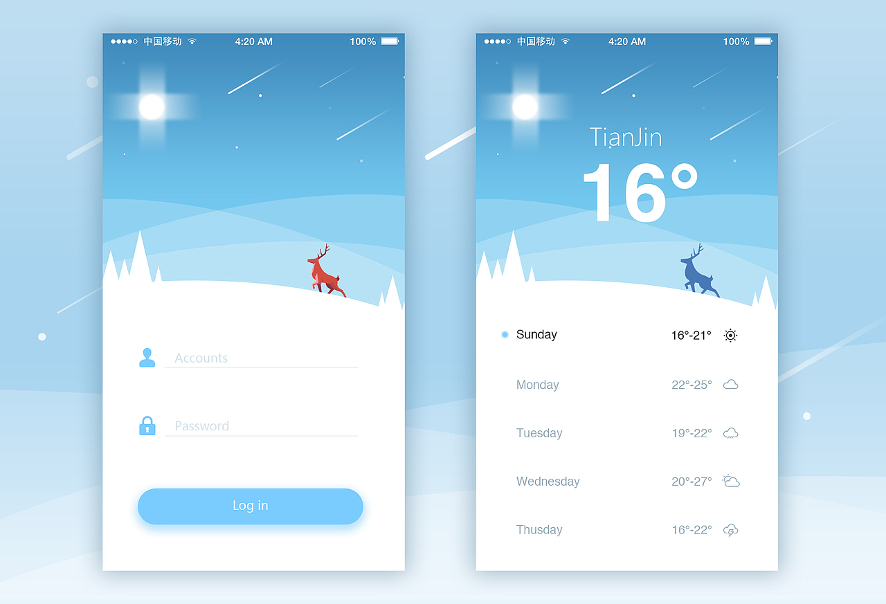 天气---临摹（图ZNjU0NTExMzI=） - APP界面 - 站酷设计师carolpxy原创素材 - 站酷ZCOOL