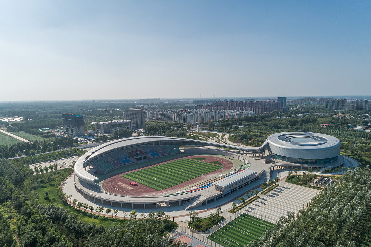 阜城县奥林匹克体育中心（图ZMjE4MTM5NTI0） - 环境/建筑摄影 - 站酷设计师景雄建筑摄影原创素材 - 站酷ZCOOL