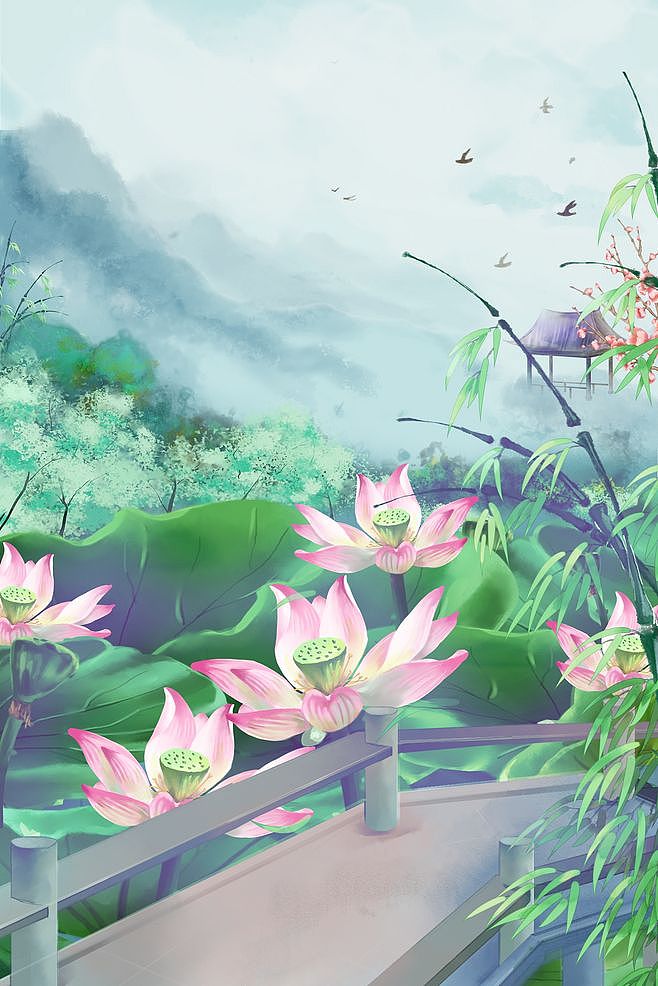 古风插画（图ZMTg4MDE1OTA0） - 艺术插画 - 站酷设计师LL彤原创素材 - 站酷ZCOOL