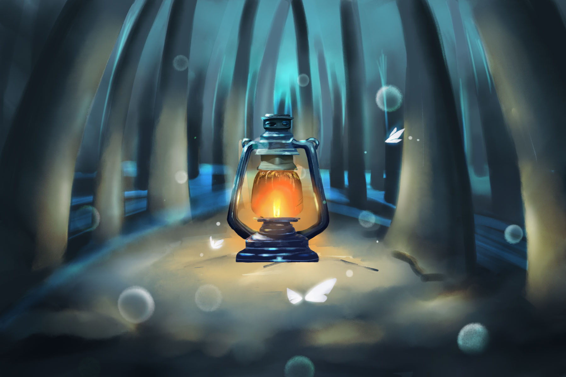 煤油灯|插画|创作习作|是小盒子精 - 原创作品 - 站酷 (zcool)