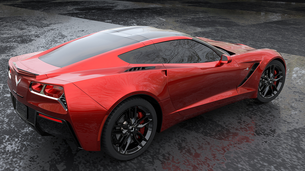 克尔维特建模渲染