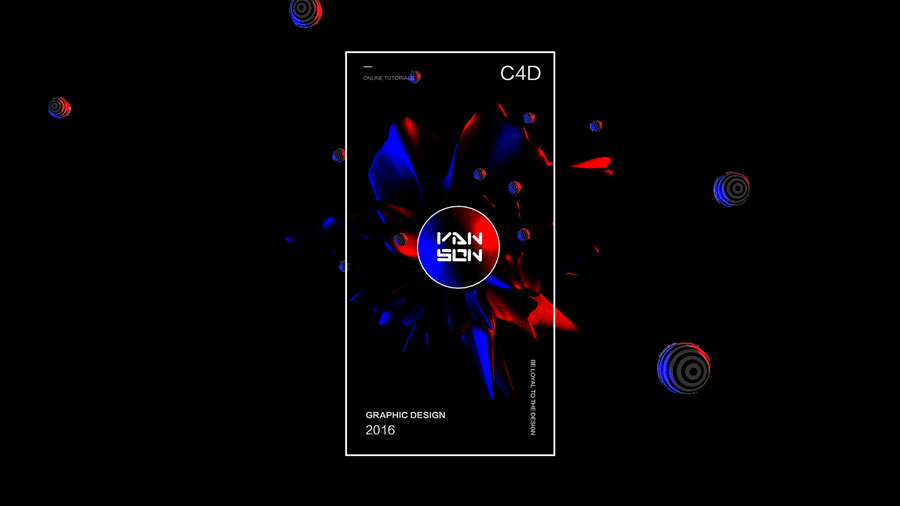 日常练习，C4D制作动态扭曲艺术体（图ZNTE3NTY5ODA=） - 其他平面 - 站酷设计师Vanson黄原创素材 - 站酷ZCOOL