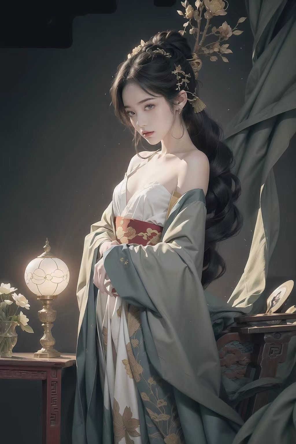 ai插画 肖像生成