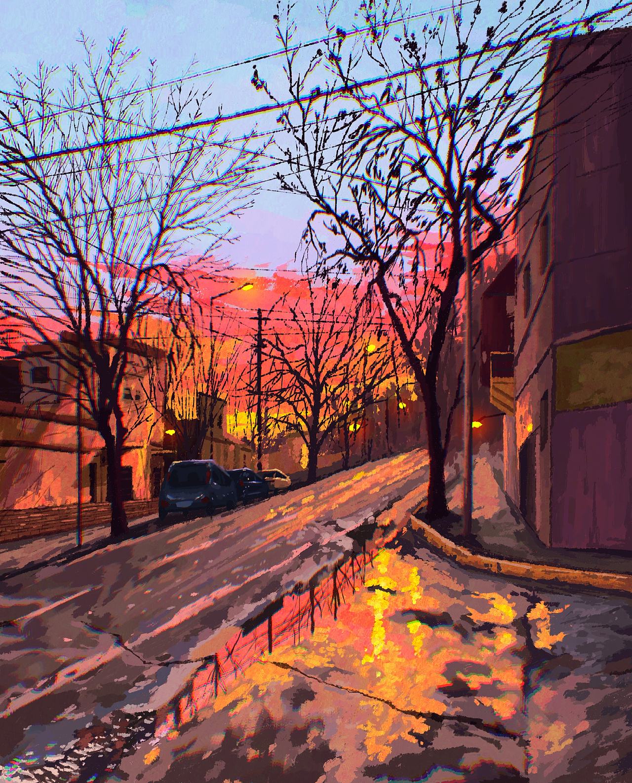 阳光把云彩变得浪漫。（图ZMzc4MzY2MTQ4） - 艺术插画 - 站酷设计师Fangpeiii原创素材 - 站酷ZCOOL
