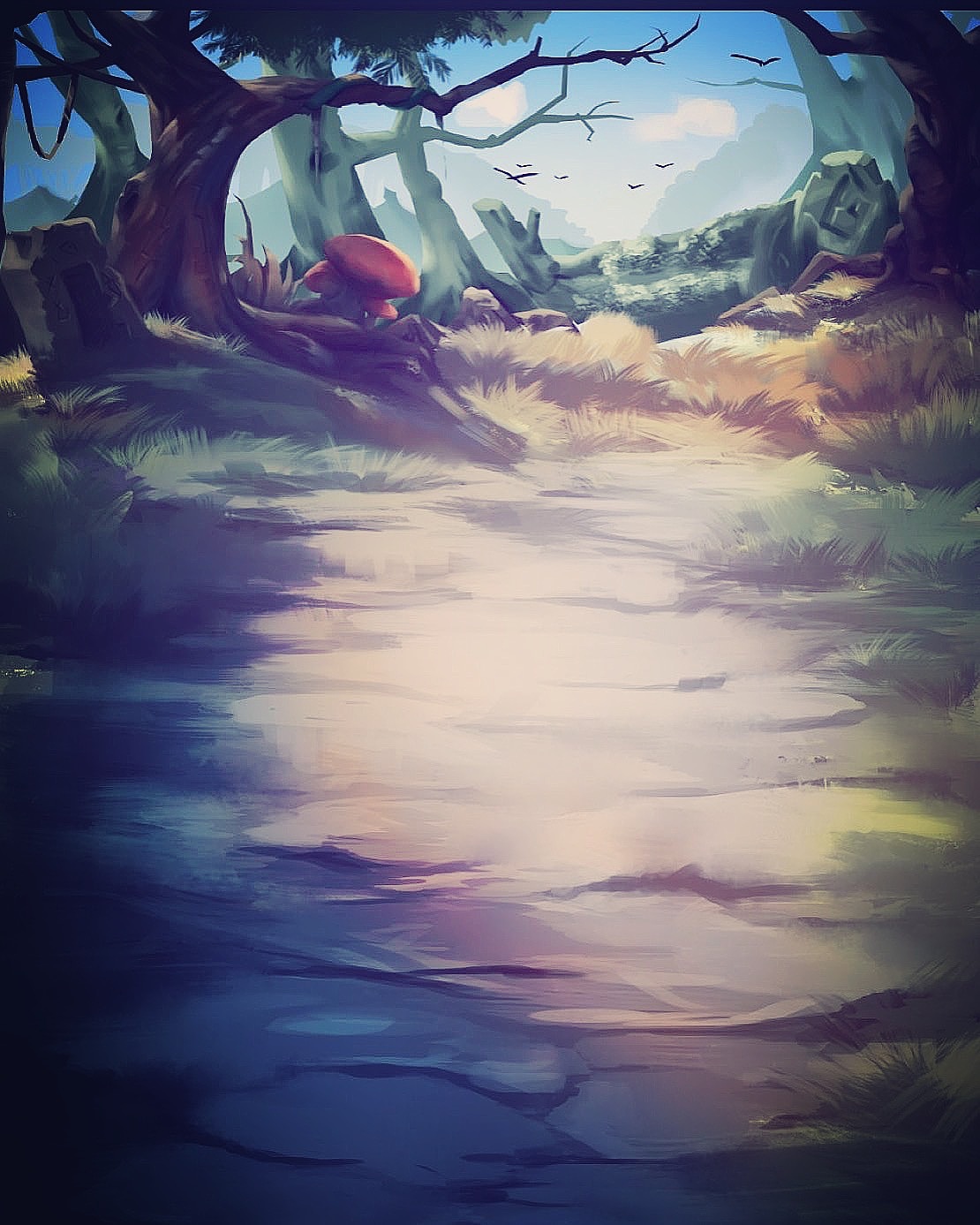 第一张手绘场景|插画|游戏原画|a阿猪 - 原创作品 - 站酷 (zcool)