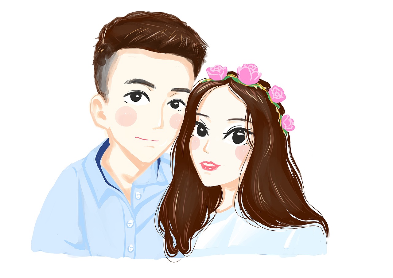 卡通情侣头像（图ZODI3MjE0MTY=） - 单幅漫画 - 站酷设计师slanp7原创素材 - 站酷ZCOOL