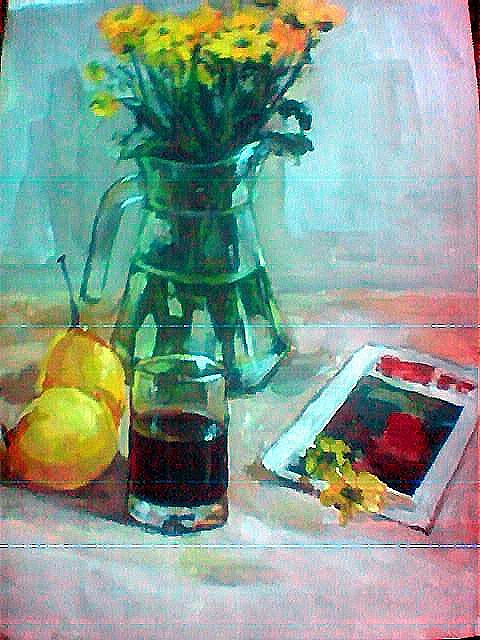 十几年前画的水粉画