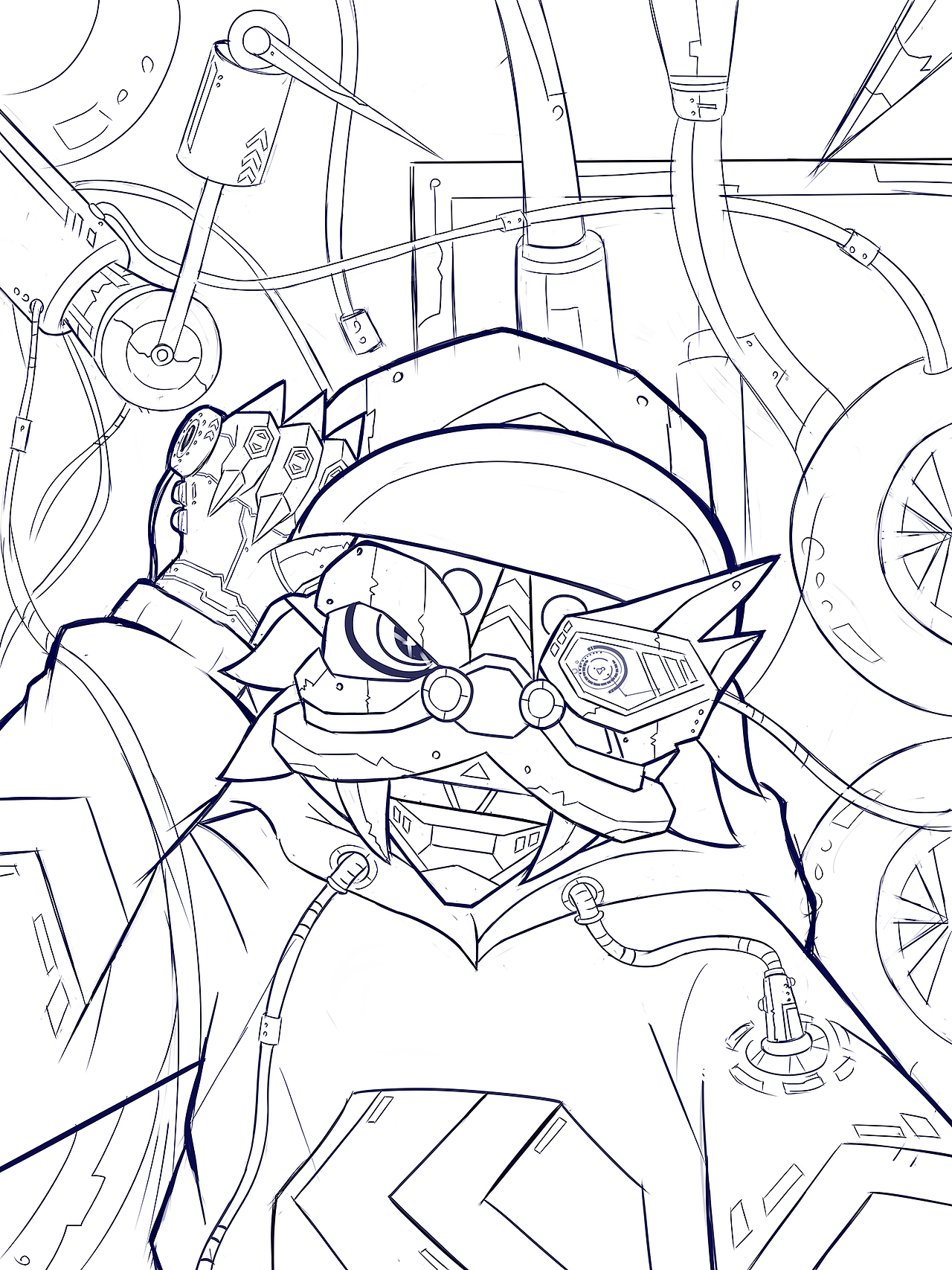 领克国潮朋克头像