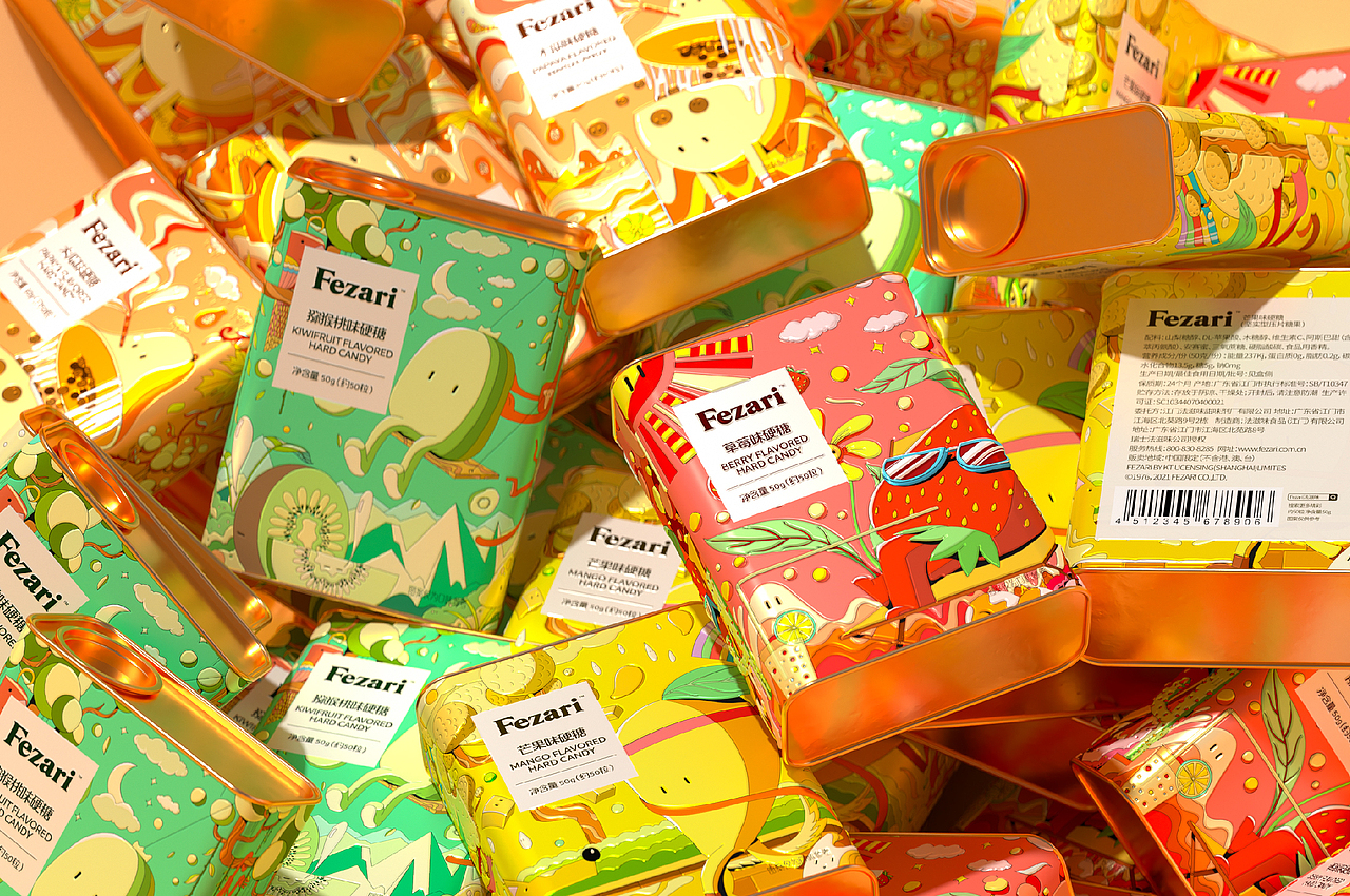  br>因此对应到每款咖啡包装上外观以各种林间动物为主视觉设计