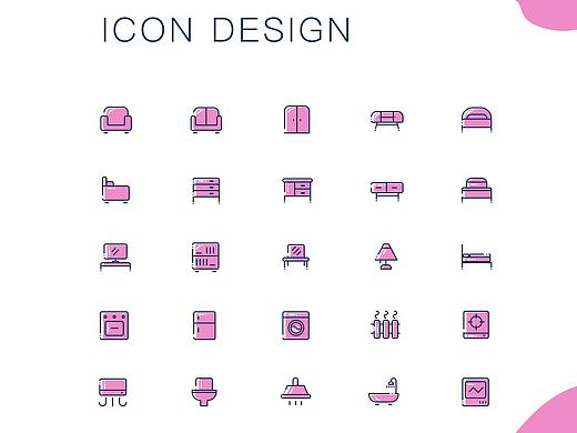 家具小圖標（個人主頁-ZMzA2OTE0Mjg=） - 圖標 - 站酷設計師one大奔原創(chuàng)素材 - 站酷ZCOOL