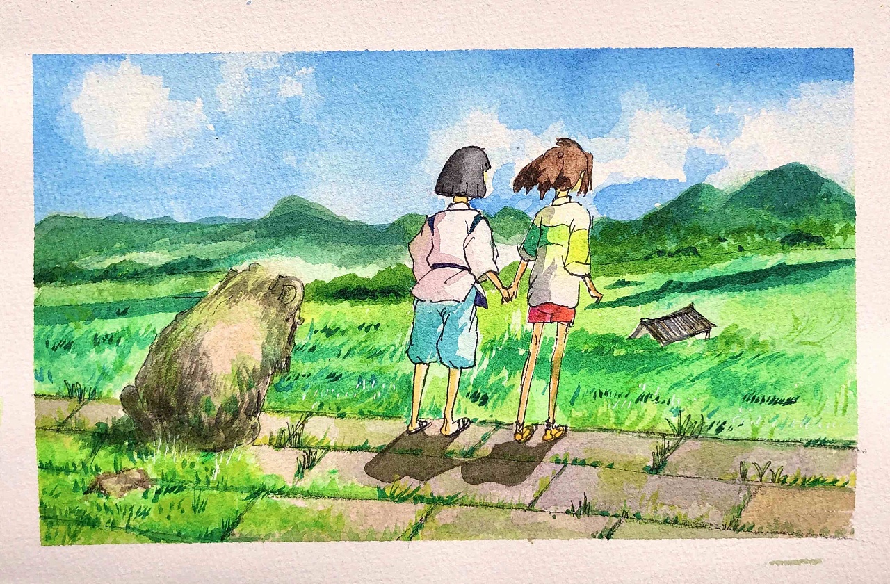 水彩|千与千寻