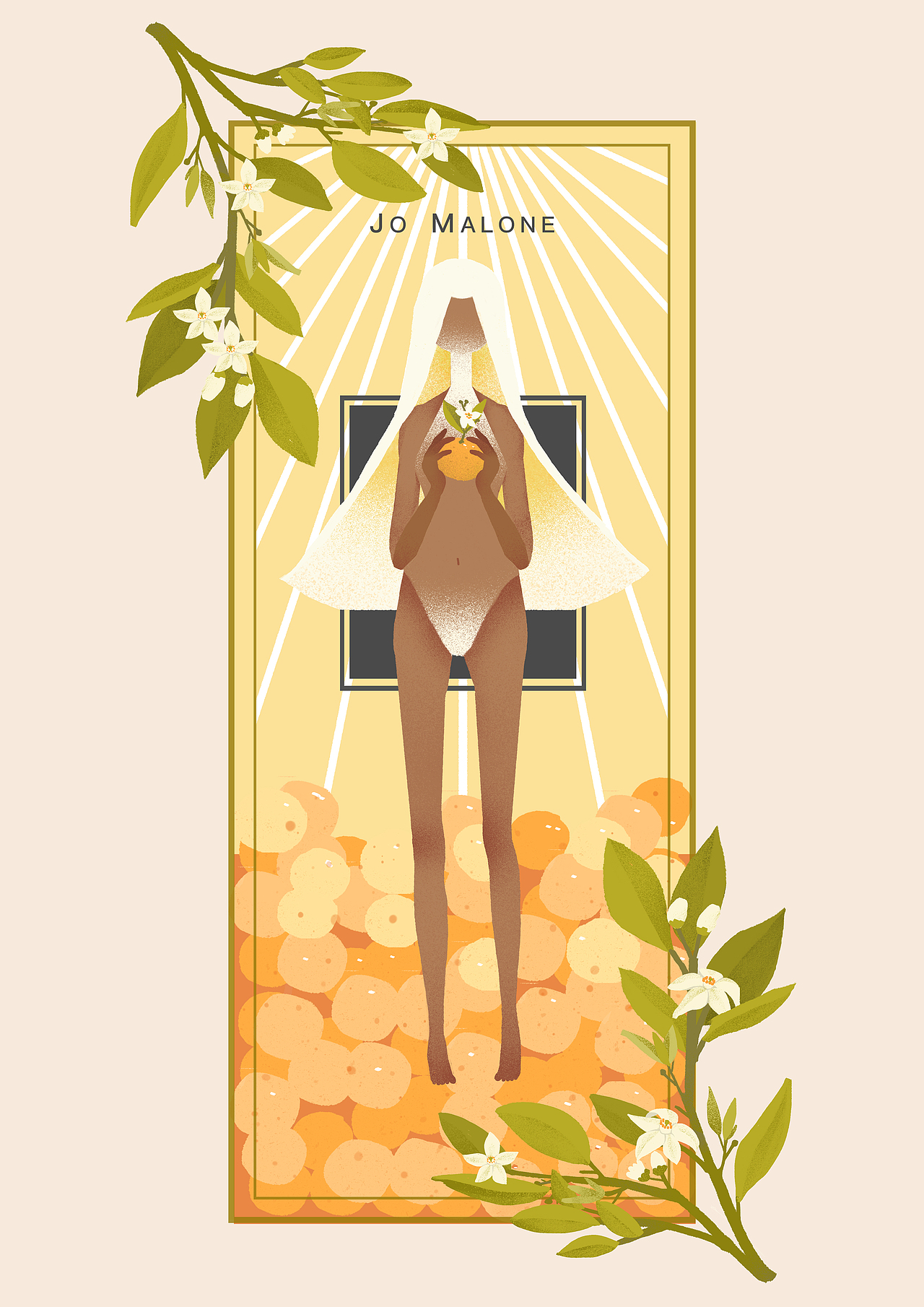 橙花香水・插画（图ZMjc0NDM5NDE2） - 商业插画 - 站酷设计师NAMI呐米原创素材 - 站酷ZCOOL