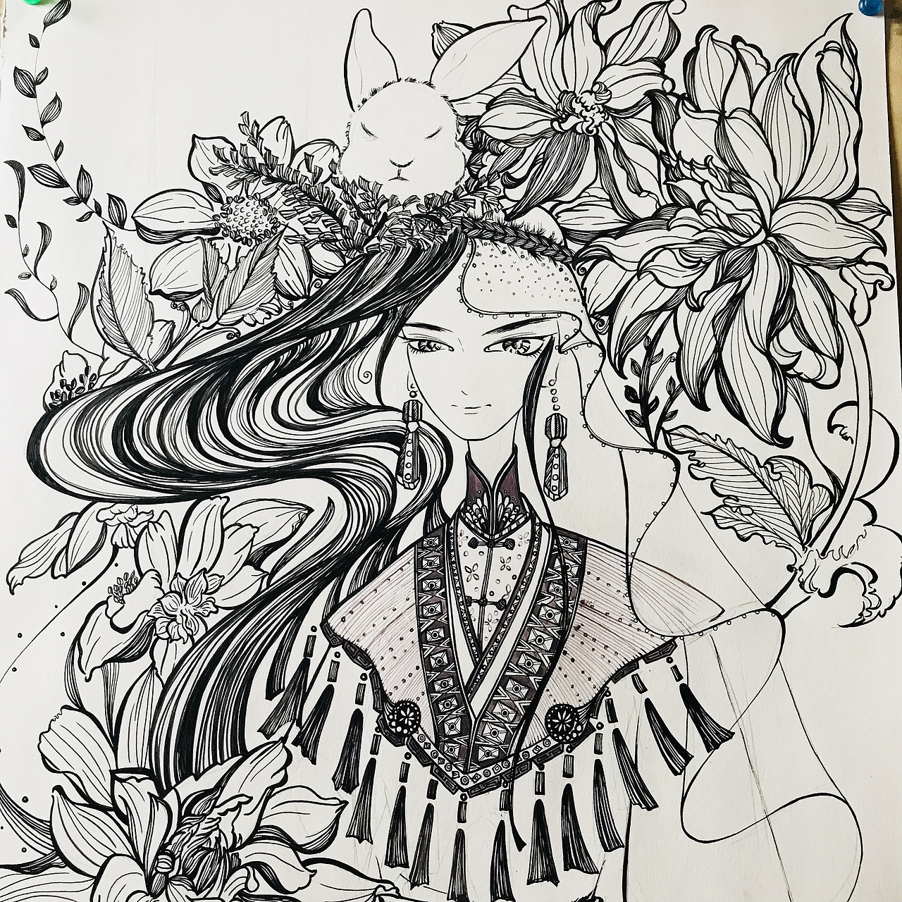 天竺牡丹（图ZMTI3MzEwODAw） - 商业插画 - 站酷设计师玥与跃原创素材 - 站酷ZCOOL