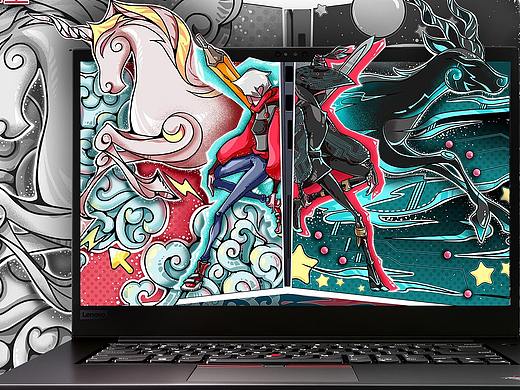 【如隐随行】ThinkPad X1 隐士 壁纸设计
