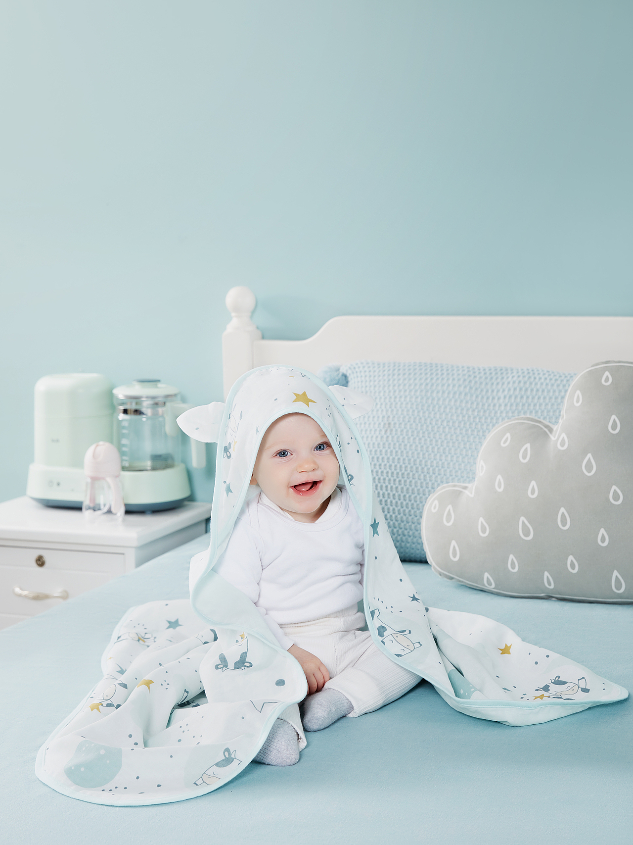 双层全棉纱布抱被-奶牛萌萌（图ZMjQ4NTMyMjky） - 产品摄影 - 站酷设计师ABvision阿宝影视原创素材 - 站酷ZCOOL