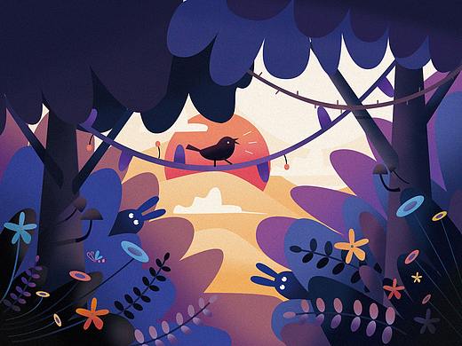 插画（个人主页-ZMzYxMTM3NjA=） - 创作习作 - 站酷设计师一也只有二能动原创素材 - 站酷ZCOOL