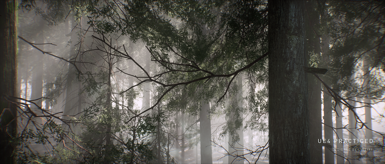 Forest park in mist-Styleframe practiced（图ZMjI4ODQ2NTU2） - 场景 - 站酷设计师ZixiIceyy原创素材 - 站酷ZCOOL