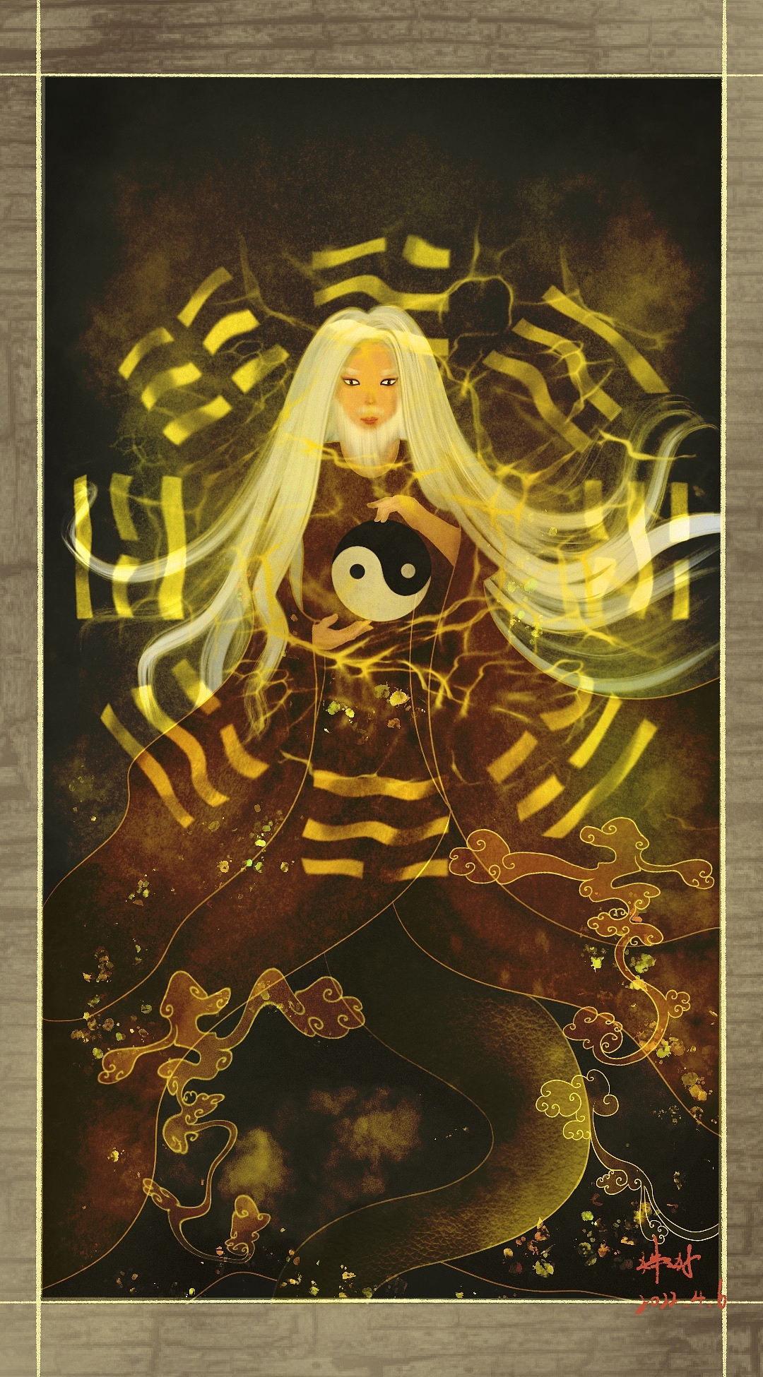 毕设作品中国古代神话系列《天上天下》