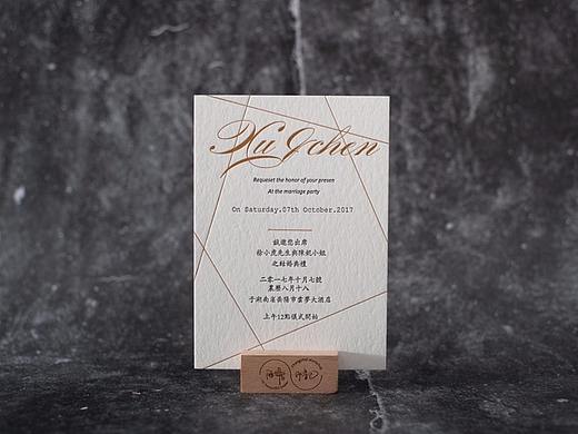 凸版印刷LetterPress喜帖 感觉比较好的几款展示给大家