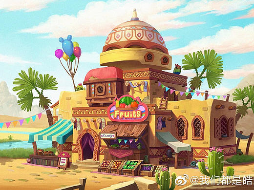 q版場景練習（個人主頁-ZNDgyMTM4NTY=） - 游戲原畫 - 站酷設計師我們都是皓然原創(chuàng)素材 - 站酷ZCOOL