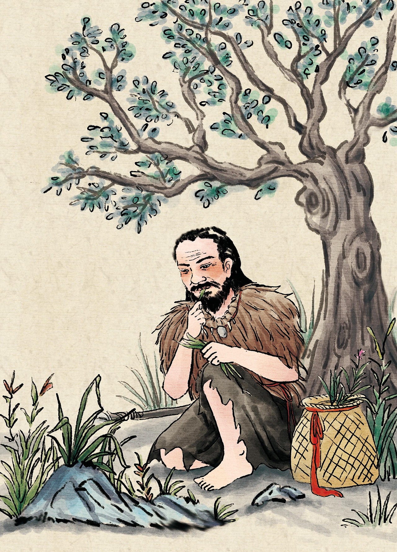 仿国画插画（图ZMTUwNTQwMjM2） - 儿童插画 - 站酷设计师木星插画工作室原创素材 - 站酷ZCOOL