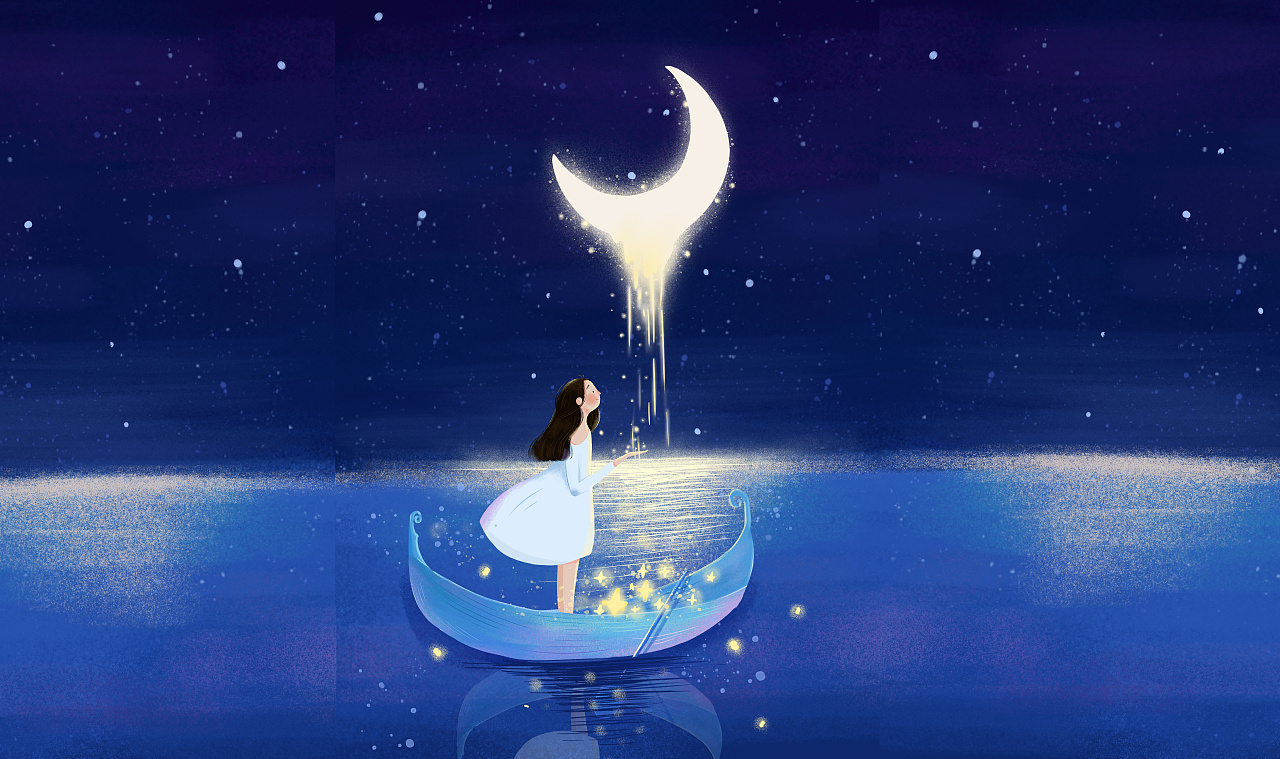 的轮廓中散发带着闪闪的光抬头仰望,繁星点点站在蓝色的夜空下杭州