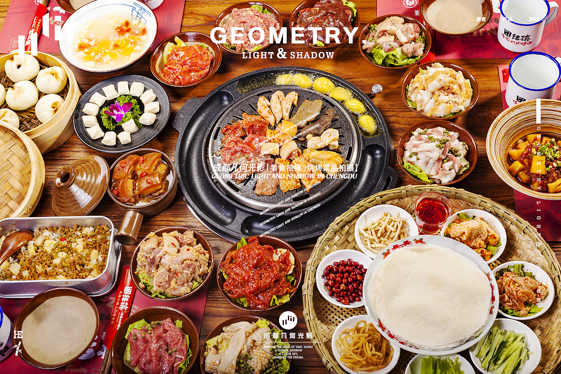 成都美食烧烤拍摄德阳团结镇传统川式烤肉拍摄菜品摄影