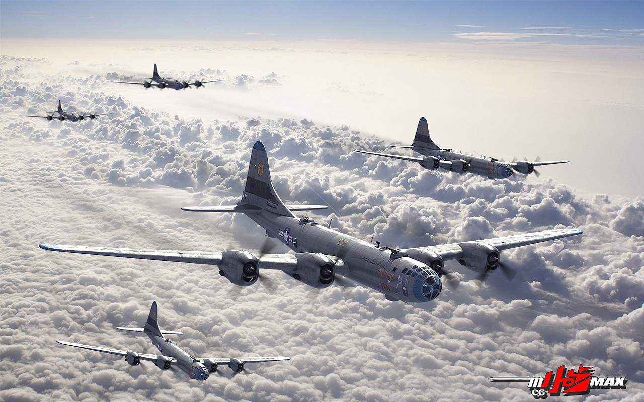 "超级空中堡垒"b-29轰炸机