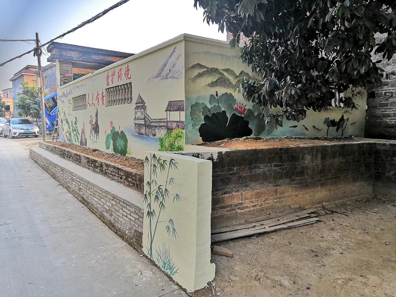 大涵村生态宜居环境墙体彩绘部分案例