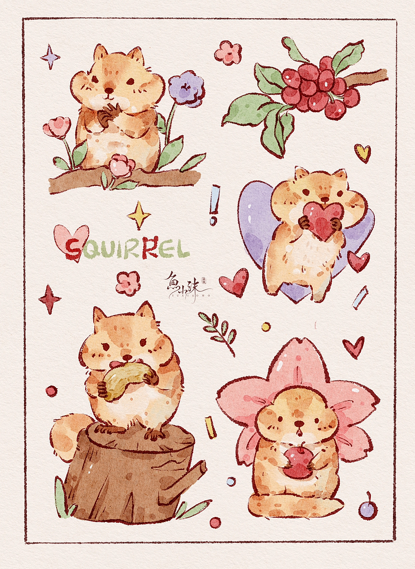 小动物速写（图ZMzM0MjY0MjM2） - 创作习作 - 站酷设计师鱼小沫插画原创素材 - 站酷ZCOOL