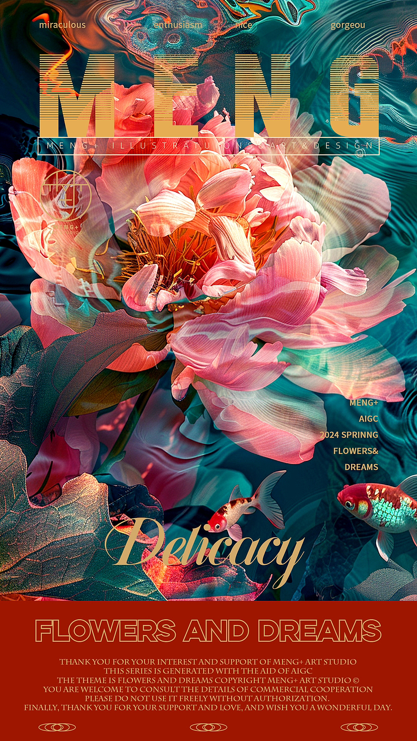 花与梦（图ZMzY1Nzg2ODY0） - AI作品 - 站酷设计师MENG十原创素材 - 站酷ZCOOL