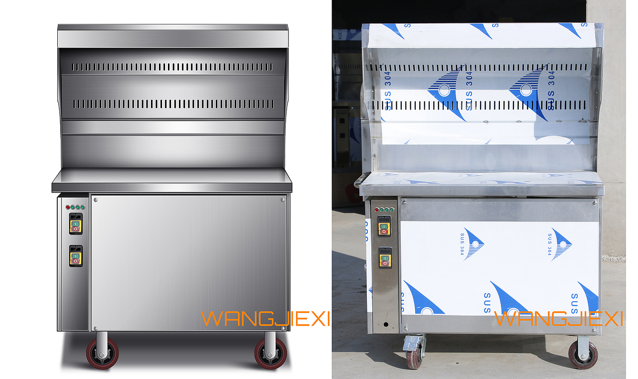 金属烧烤车修图