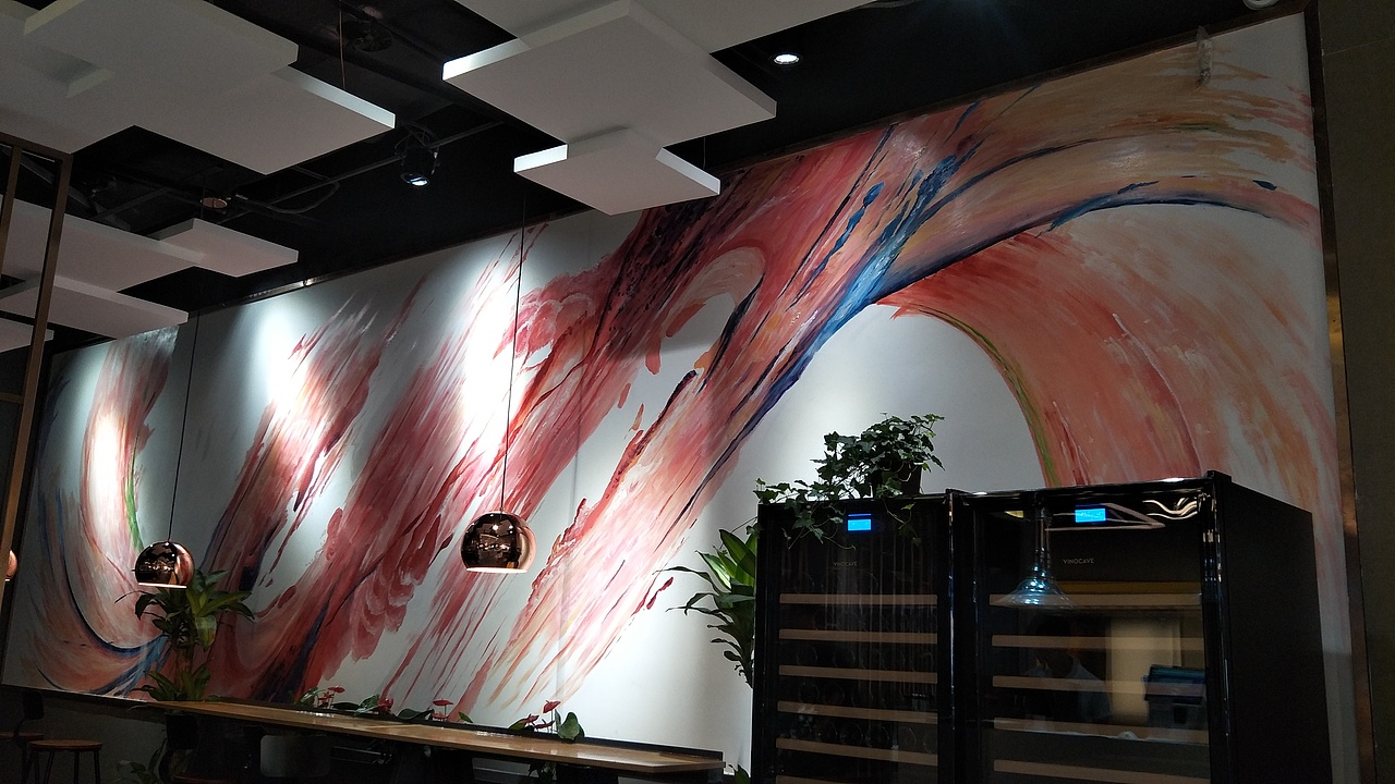 火锅店墙绘，餐饮墙绘，串串店墙绘，成都墙绘（图ZMjQyMjI0MzE2） - 新锐潮流插画 - 站酷设计师新农村墙绘原创素材 - 站酷ZCOOL