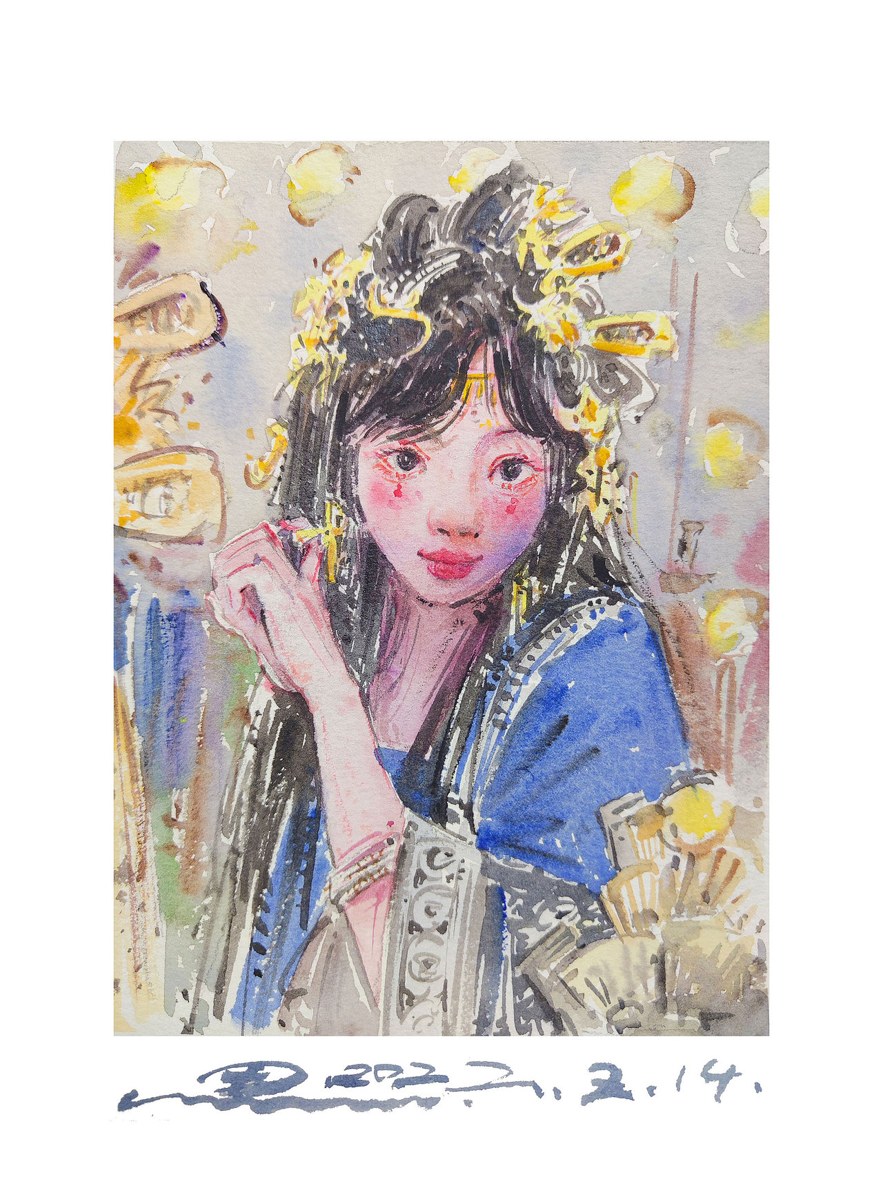 水彩人物（图ZMzE1OTk0NTUy） - 绘画 - 站酷设计师思思思思思的思原创素材 - 站酷ZCOOL