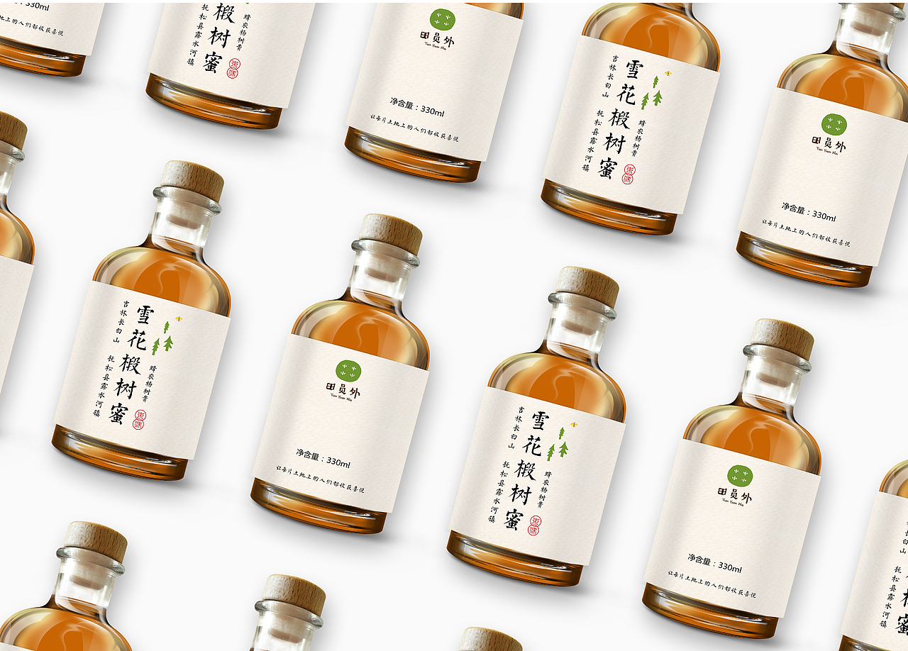 田员外蜂蜜包装