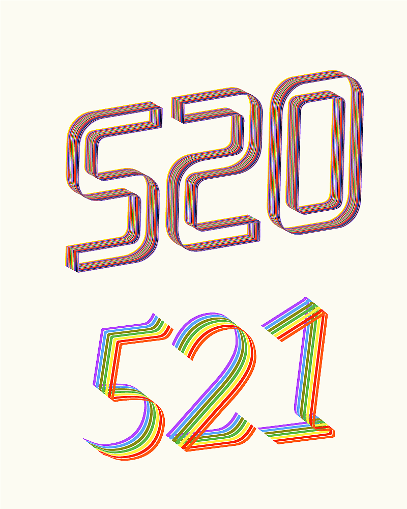 521艺术字体图片