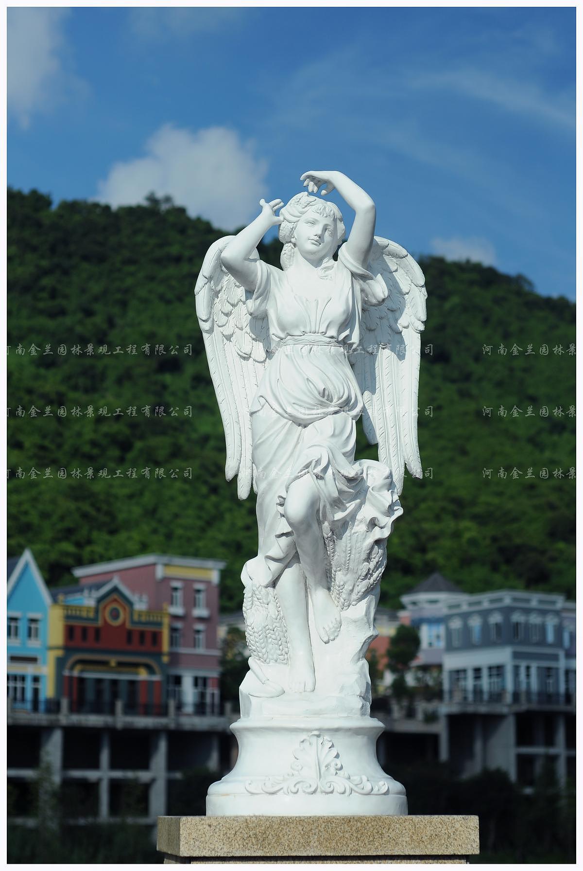 欧式天使人物雕塑,欧式人物小区雕塑设计,欧式天使人物小区雕塑设计规划定制(图)
