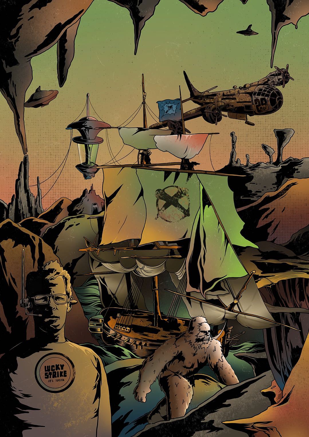 #《科幻世界》译文版杂志封面插画