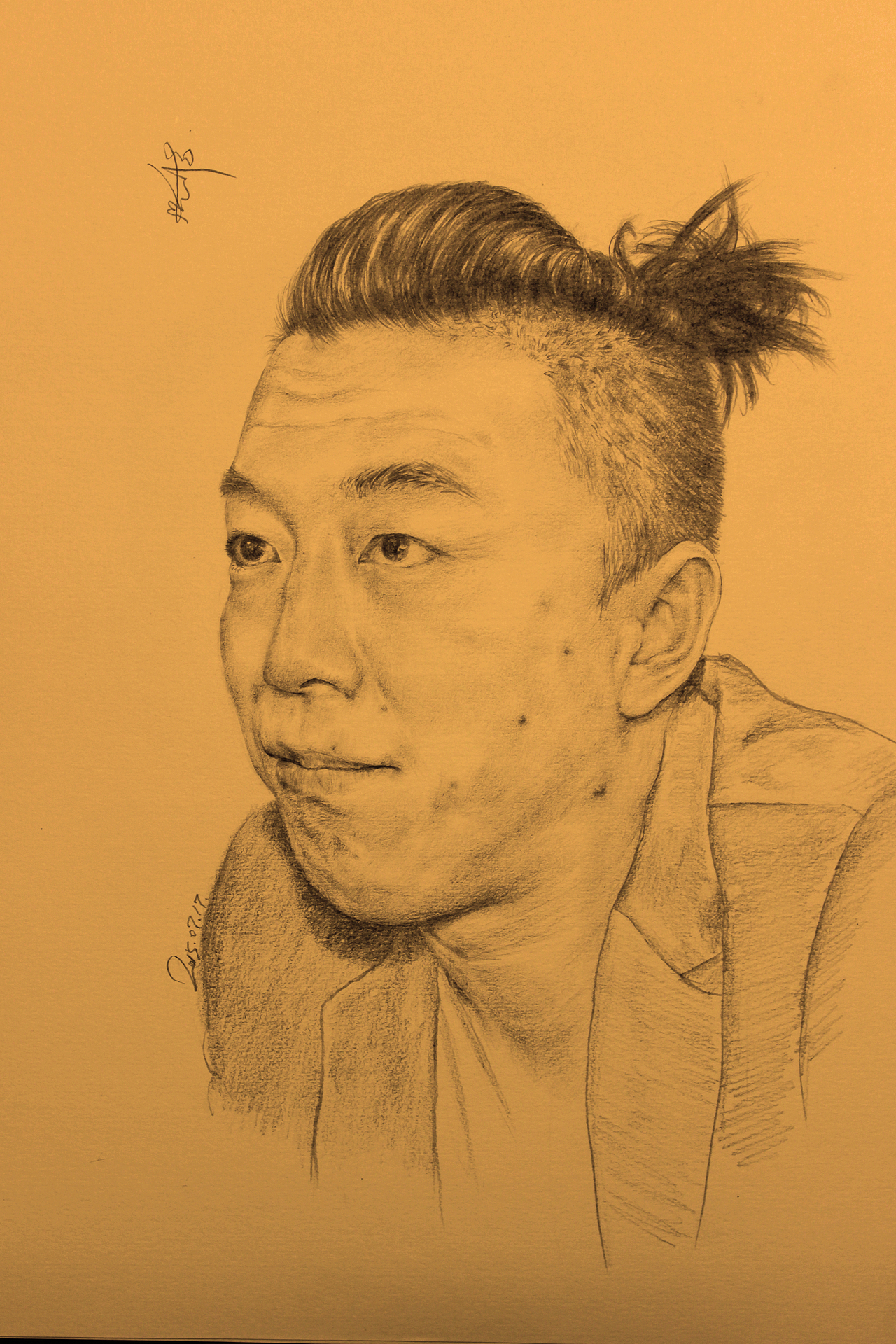 素描作品-明星①